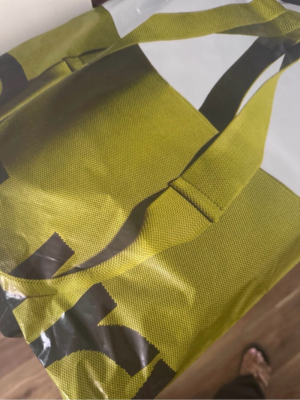 Women's Olive Green Tote Bag with Wide Straps